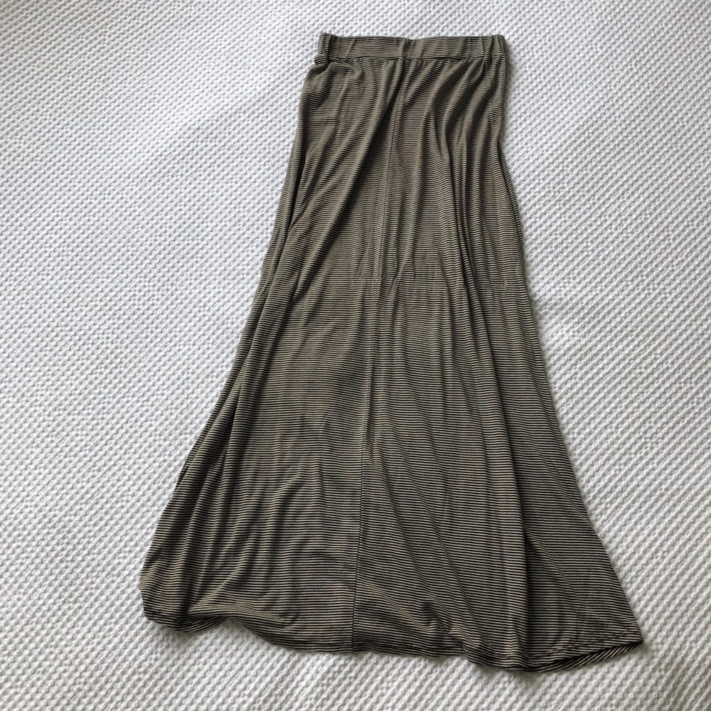 Loveappella striped maxi skirt